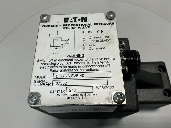 Used EATON-VICKERS EHST-3-FVF-40