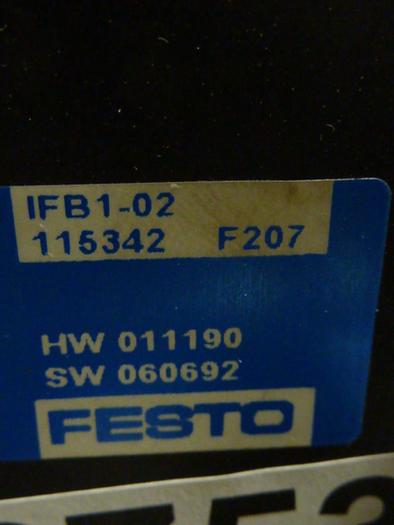 Used FESTO Control Block / Valve Terminal IFB8-02 #52753