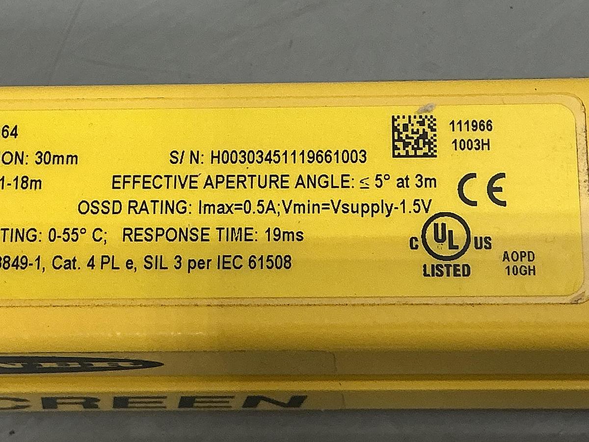 Used BANNER ENGINEERING SLSR30-900Q8