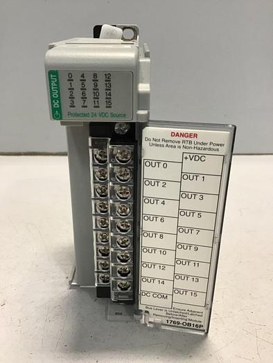 Used ALLEN BRADLEY Output Module 1769-OB16P SER B USED