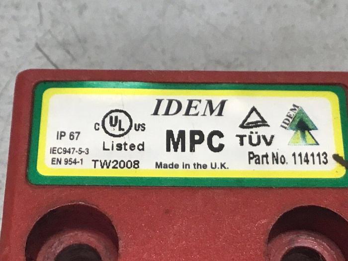 Used IDEM SAFETY SWITCHES Coded Miniature Switch 114113 #124664