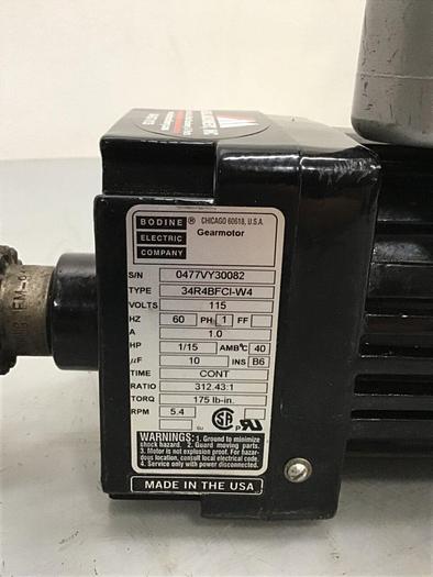 Used BODINE Gear Motor 34R4BFCI-W4 #143809