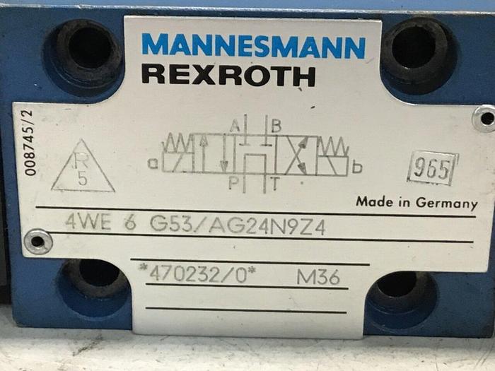 Used REXROTH Directional Control Valve 4WE6J53/AG24NZ4 #126002