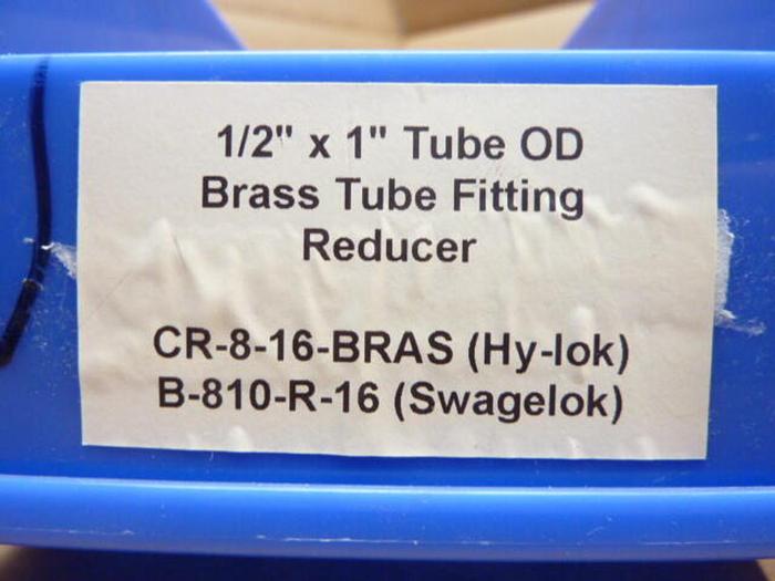 SWAGELOK Brass Tube Fitting B-810-R-16 #39563