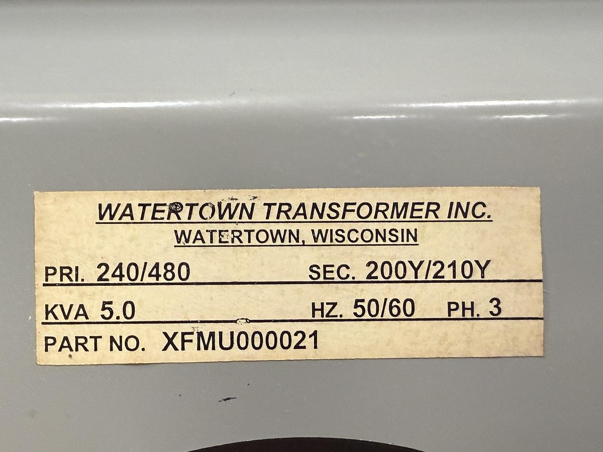 Used WATERTOWN TRANSFORMER XFMU000021