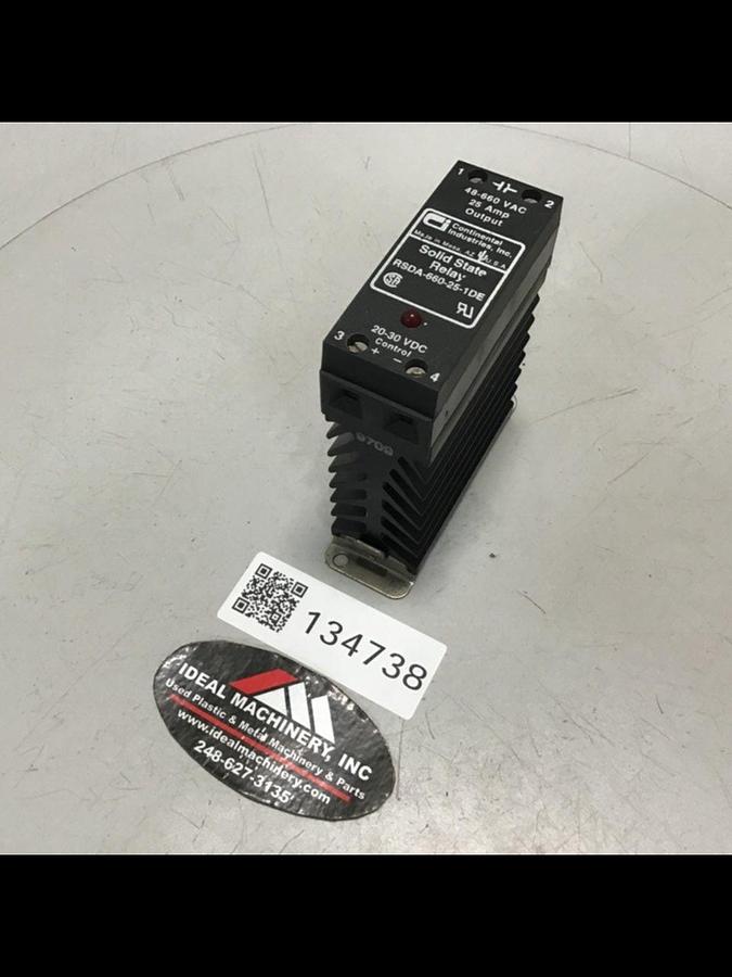 Used CONTINENTAL INDUSTRIES Solid State Relay RSDA-660-25-1DE Used