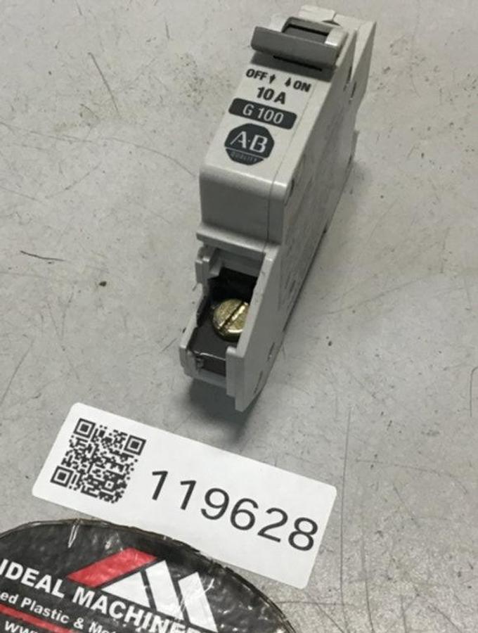 Used ALLEN BRADLEY 10 Amp Circuit Breaker 1492-CB1/G100 SER A USED