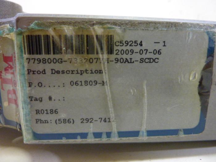 Used BTM CORP Power Clamp 779800G-733207YH-90AL-SCDC #57580