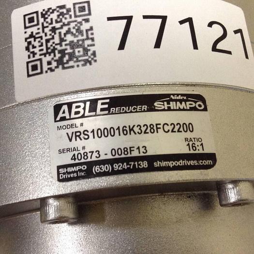 NIDEC SHIMPO Able Reducer VRS100016K328FC2200 #77121