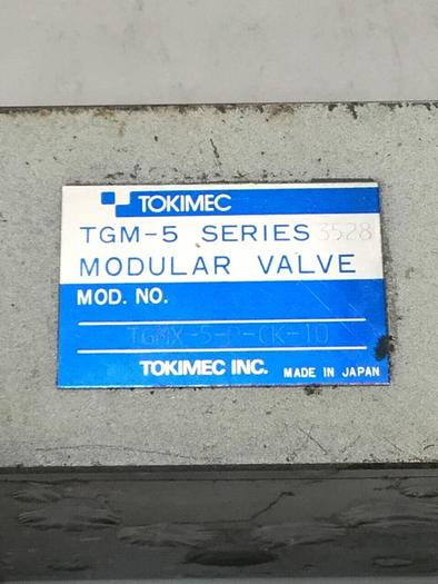 Used TOKYO KEIKI Modular Valve TGMX-5-P-CK-10 #96982