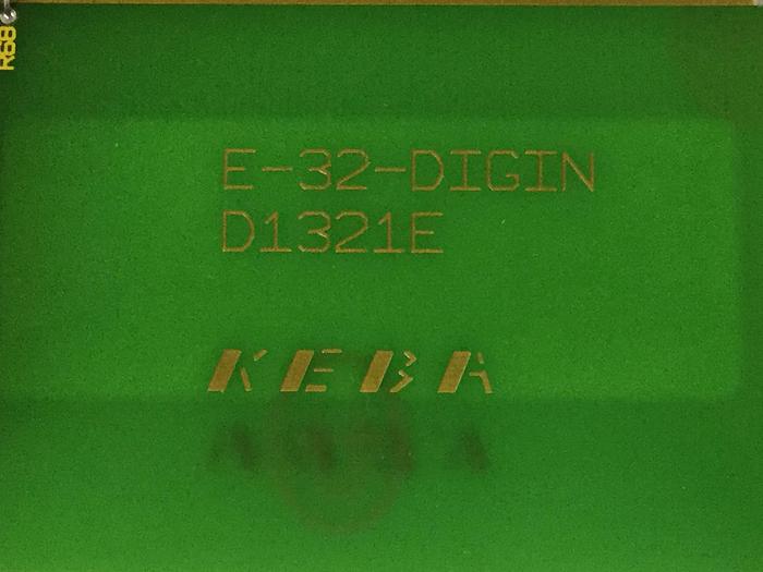 Used KEBA Engel Circuit Board E-32-DIGIN D1321E Used
