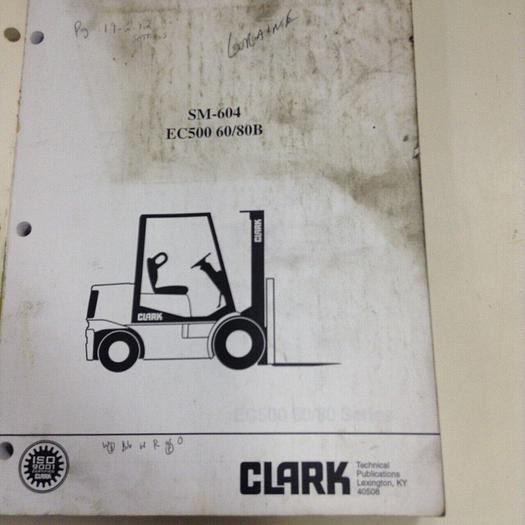 Used CLARK EQUIPMENT Service Manual SM-604 #70740