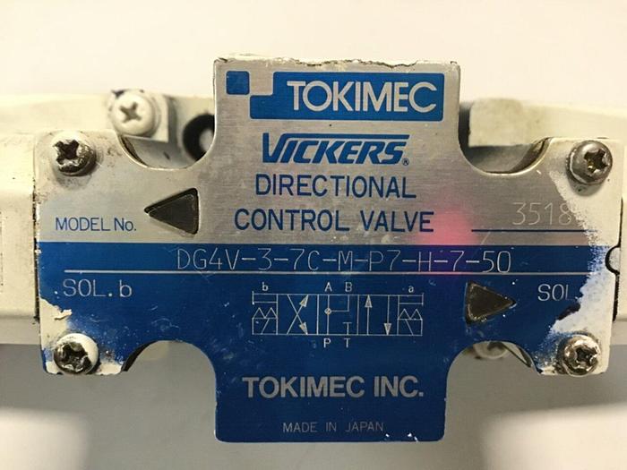 Used VICKERS Tokimec Directional Control Valve DG4V37CMP7H750 USED