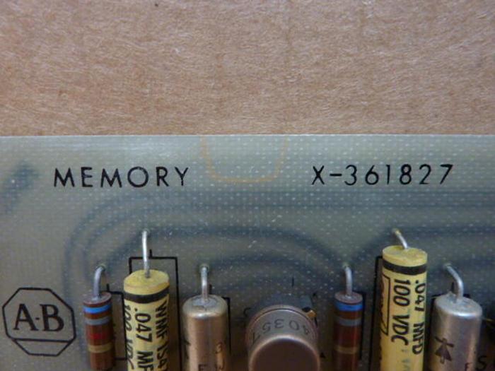 Used ALLEN BRADLEY Memory PC Board X-361827 #27235