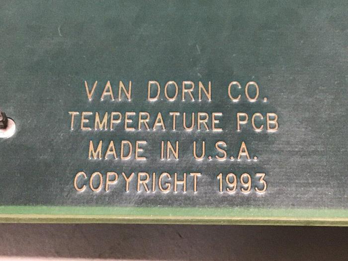 Used VAN DORN Temperature Circuit Board PC330-021 330-021 #116685