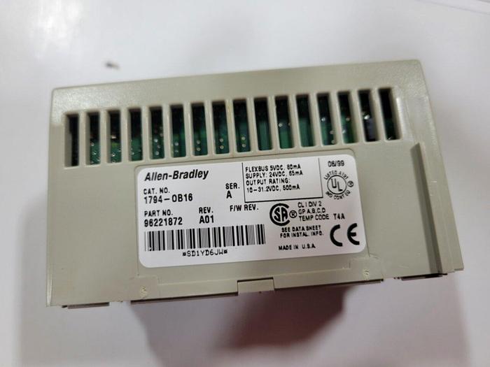 Used ALLEN BRADLEY I/O Module 1794-OB16 SER A #129369