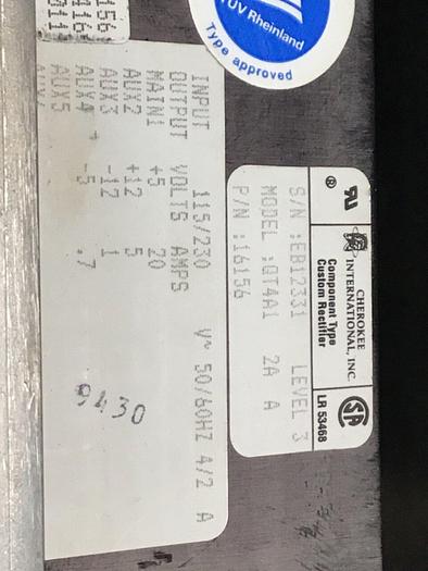 Used CHEROKEE INTERNATIONAL Power Supply QT4A1 #136701