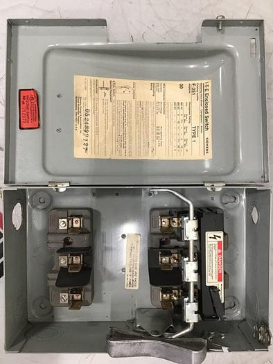 Used SIEMENS 30 Amp ITE Heavy Duty Vacu-Break F-351 #127056