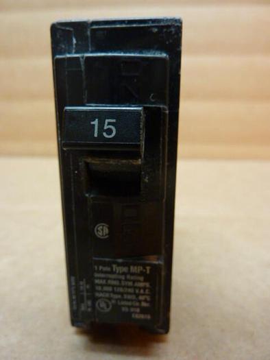 Used MURRAY 15 Amp Circuit Breaker MP115 #27756