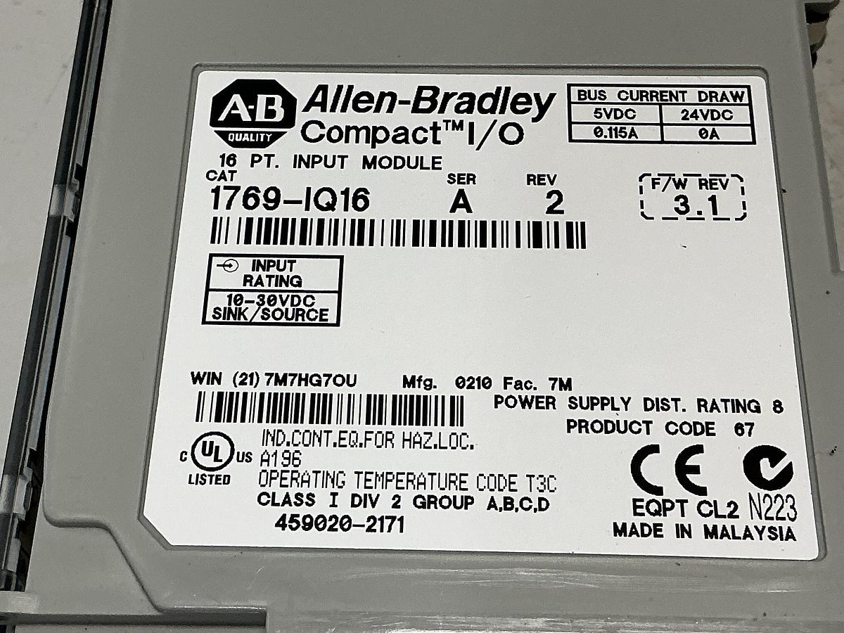 Used ALLEN BRADLEY 1764-24BWA SER B
