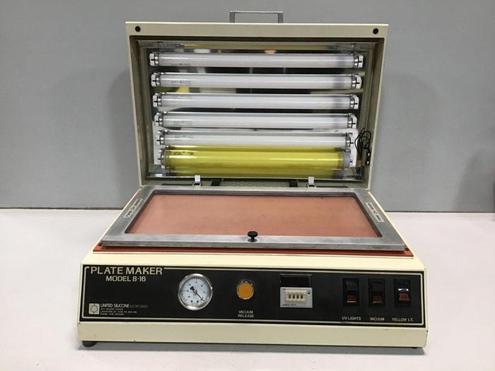 Used UNITED SILICONE Plate Maker 8-16 #115802