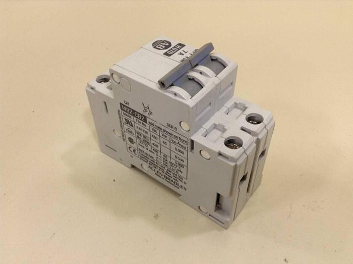 Used ALLEN BRADLEY 7 Amp Circuit Breaker 1492-CB2/H070 SER B #79645