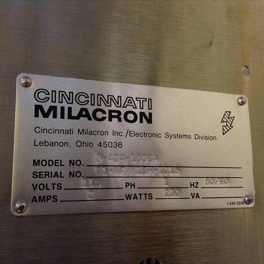 Used CINCINNATI MILACRON Chassis Rack w/o Cards 3-424-1806A #85895