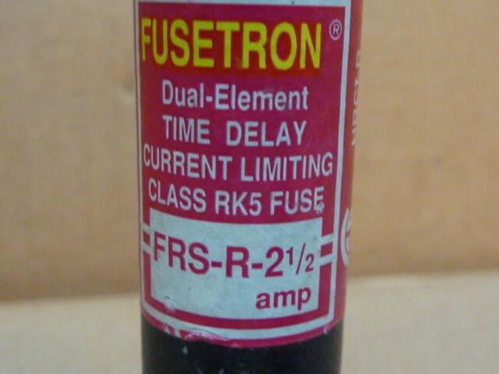 Used FUSETRON 2 1/2 Amp Fuse FRS-R-2-1/2 #33706