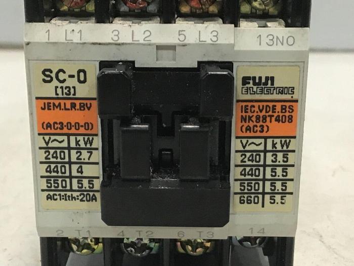 Used FUJI ELECTRIC Contactor SC-0 SC13AA #124705