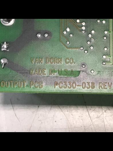Used VAN DORN Pathfinder DC Output Board PC330-038 Used