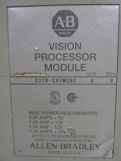 Used ALLEN BRADLEY Input Processor 5370-CVIM2BC Used