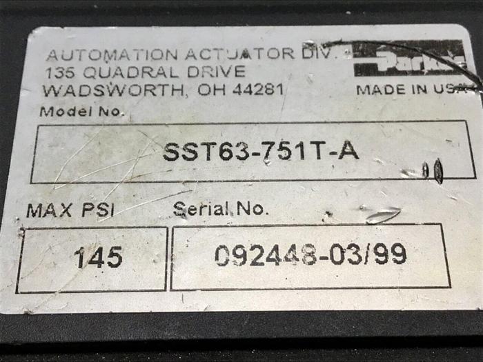 Used PARKER Cylinder SST63-751T-A #140107
