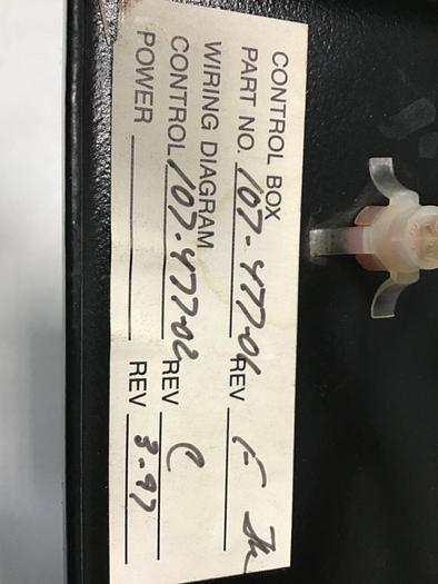 Used CONAIR FRANKLIN Control Box 107-477-01 #131823