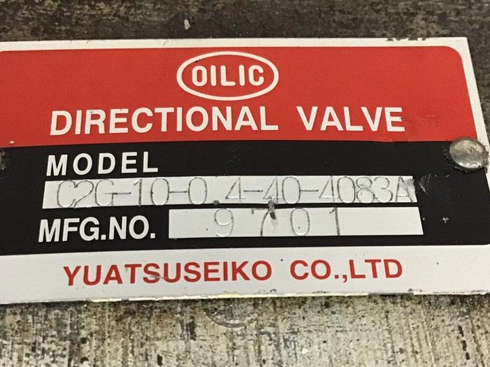 Used YUATSU SEIKO Valve C2G-10-0.4-40-4083A #141188