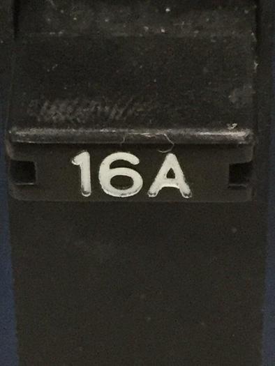 Used MATSUSHITA ELECTRIC 16 Amp Circuit Breaker KM-30C-16 #104717