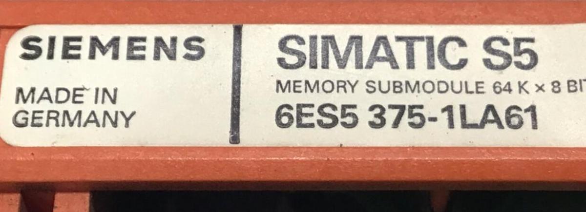 Used SIEMENS SIMATIC S5 Memory Submodule 6ES5 375-1LA61 USED