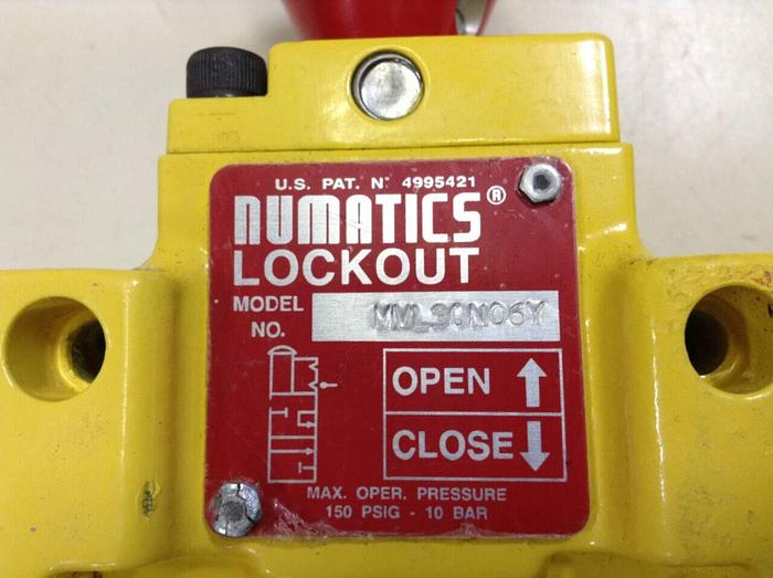 Used NUMATICS Lockout Valve MVL30N06Y #75514