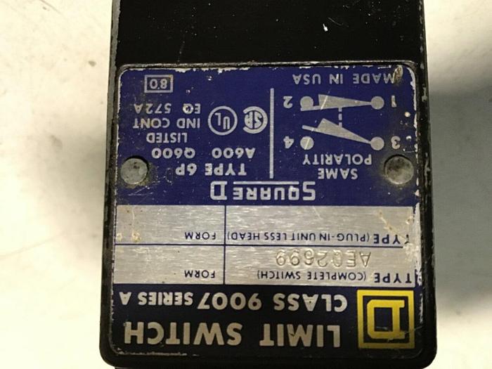 Used SQUARE D Limit Switch 9007-AEQ2699 #121446