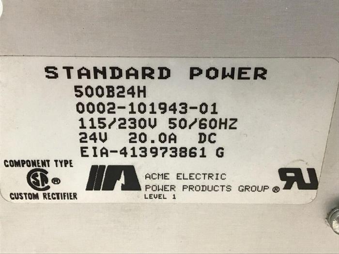 Used ACME ELECTRIC Power Supply 500B24H Used