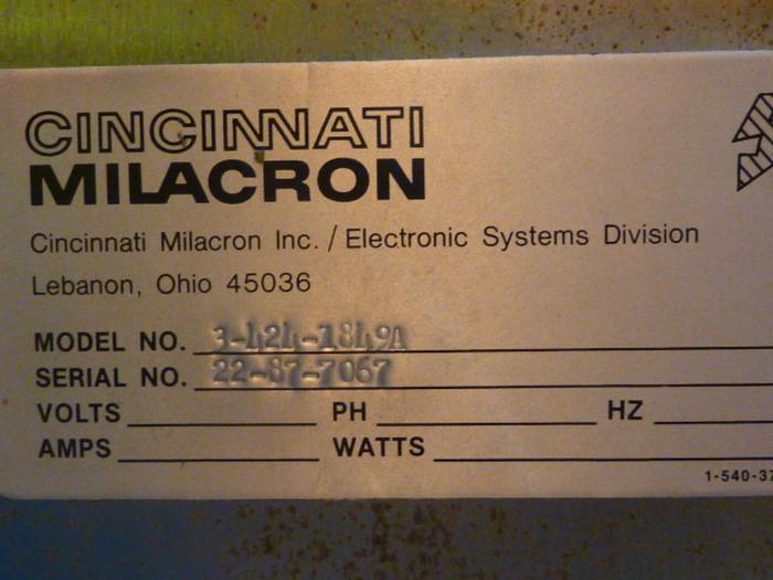 Used CINCINNATI MILACRON 16 Slot Chassis 3-424-1849A #34792