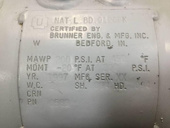 Used BRUNNER Air Tank 0589 #98239