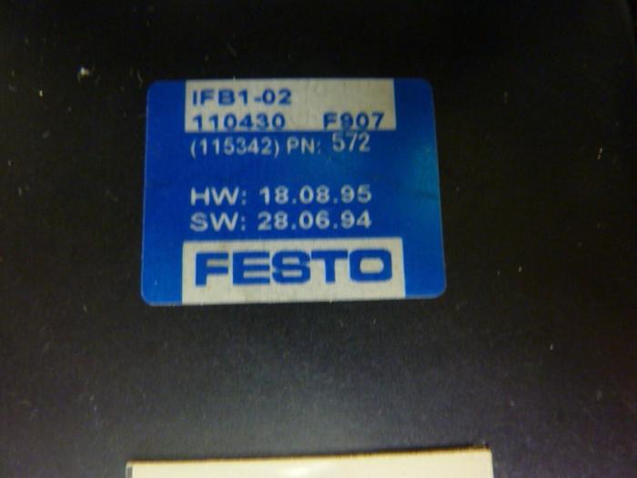 Used FESTO Control Block / Valve Terminal IFB8-02 #52705