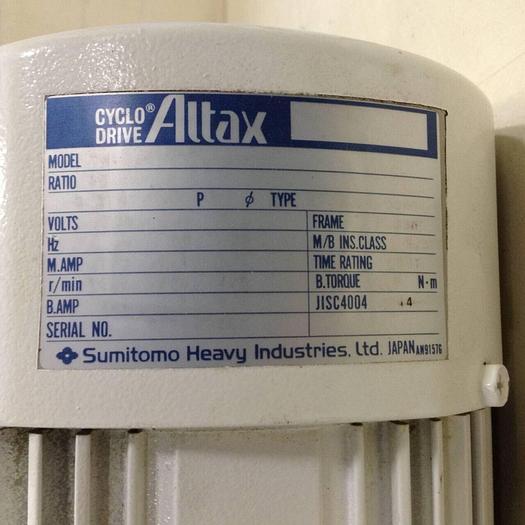 Used SUMITOMO Induction Gearmotor CNVM02-5085-B-35 #87962