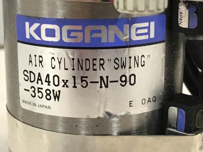 Used KOGANEI Air Cylinder Swing SDA40X15-N-90-358W #121036