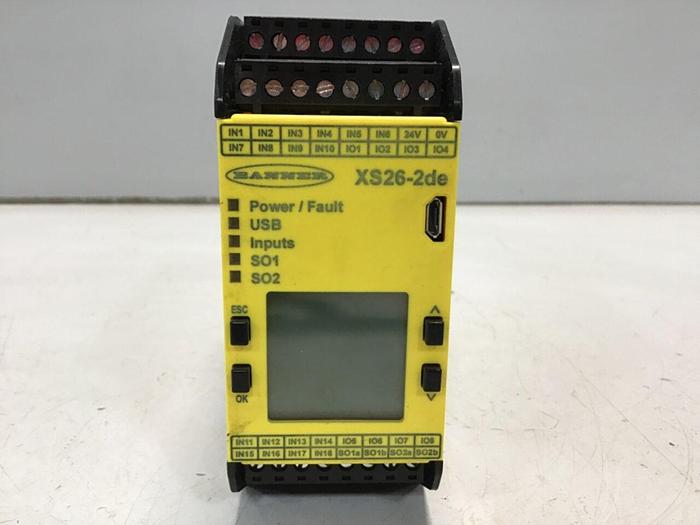 Used BANNER ENGINEERING Safety Control XS26-2DE Used