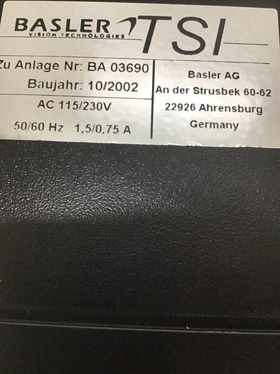 Used BASLER VISION DVD / CD Inspection Device TSI #124569