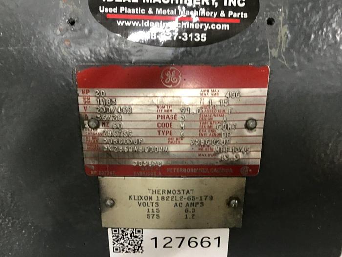 Used GENERAL ELECTRIC 20 HP Motor 5K286QAB6001A Used
