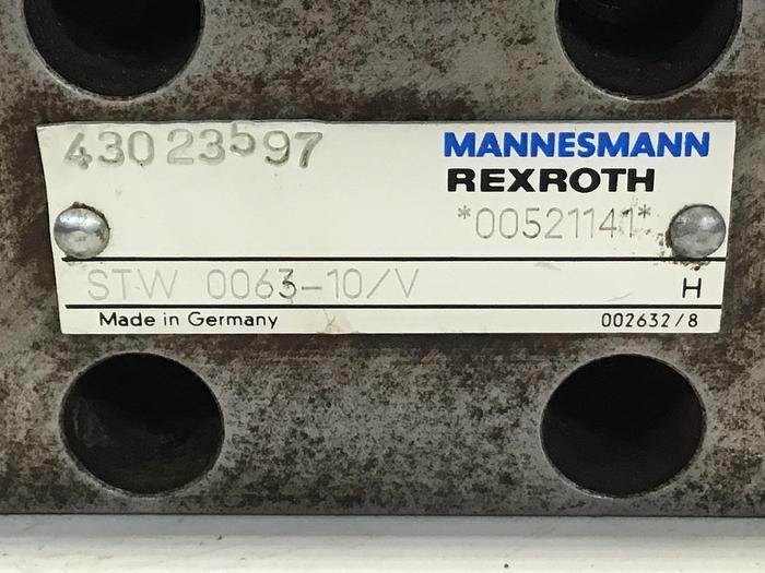 Used REXROTH Valve STW 0063-10/V Used #145508