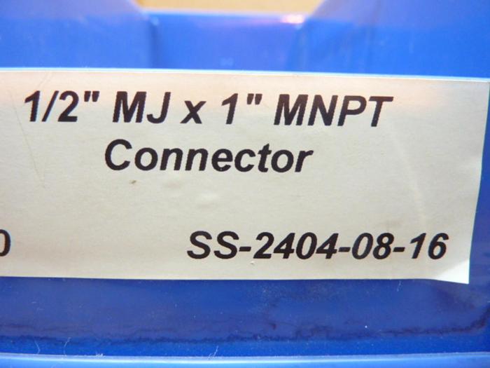 PRESSURE CONNECTIONS CORP. Male Connector SS-2404-08-16 #40575 DNL SCRAPPED