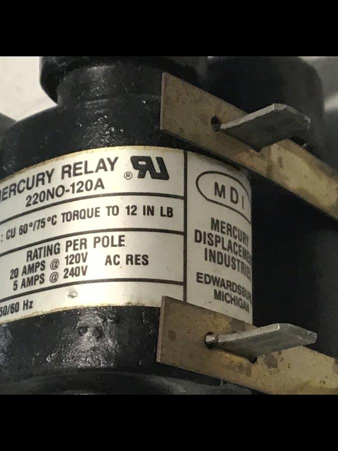 Used MDI Contactor Relay 220NO-120A Used #127405
